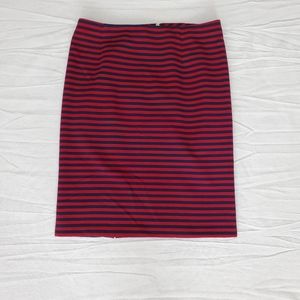 41 Hawthorne Theodora Red/Blue Skirt Sz M